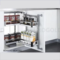 Hệ giá kho 2 tầng inox hộp cánh mở M040245 – Eurogold