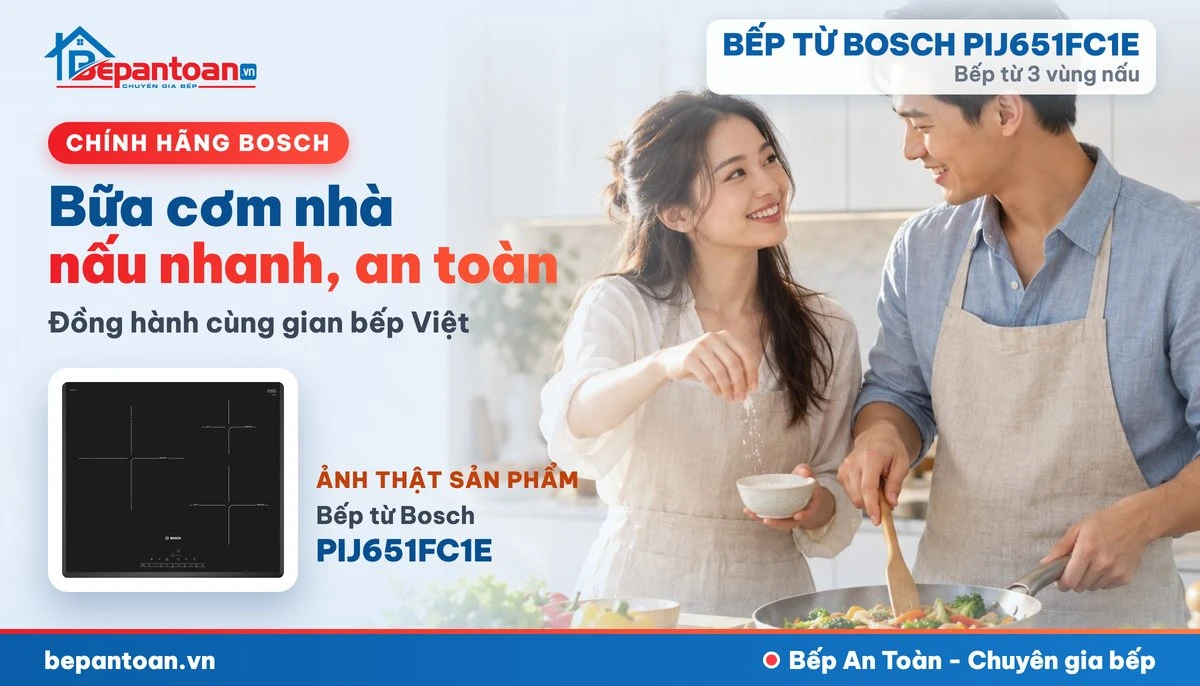 Bếp từ Bosch PIJ651FC1E - bếp gia đình