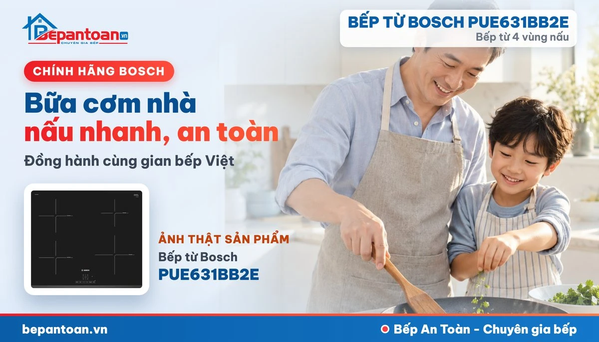Bếp từ Bosch PUE631BB2E - bếp gia đình