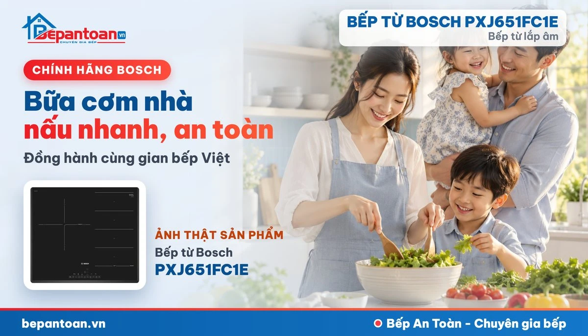 Bếp từ Bosch PXJ651FC1E - bếp gia đình