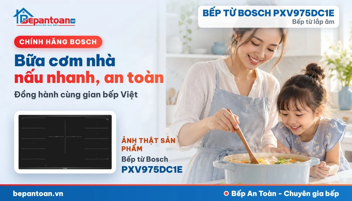 Bếp từ Bosch PXV975DC1E - bếp gia đình
