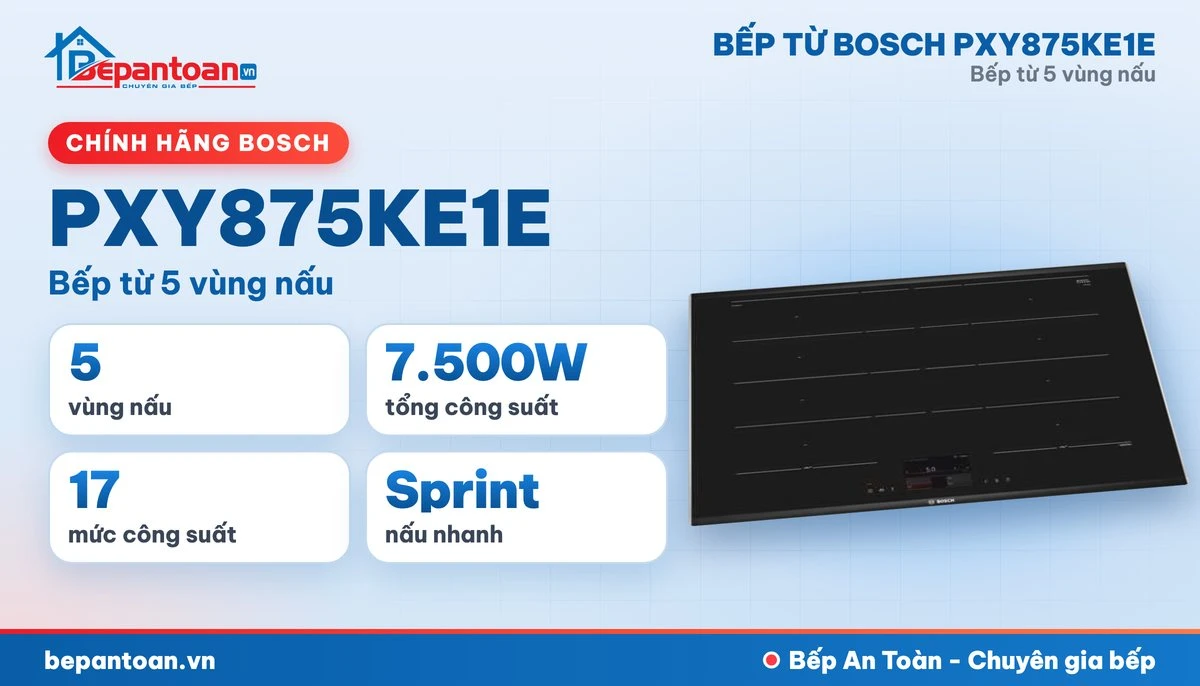 Bếp từ Bosch PXY875KE1E - tổng quan