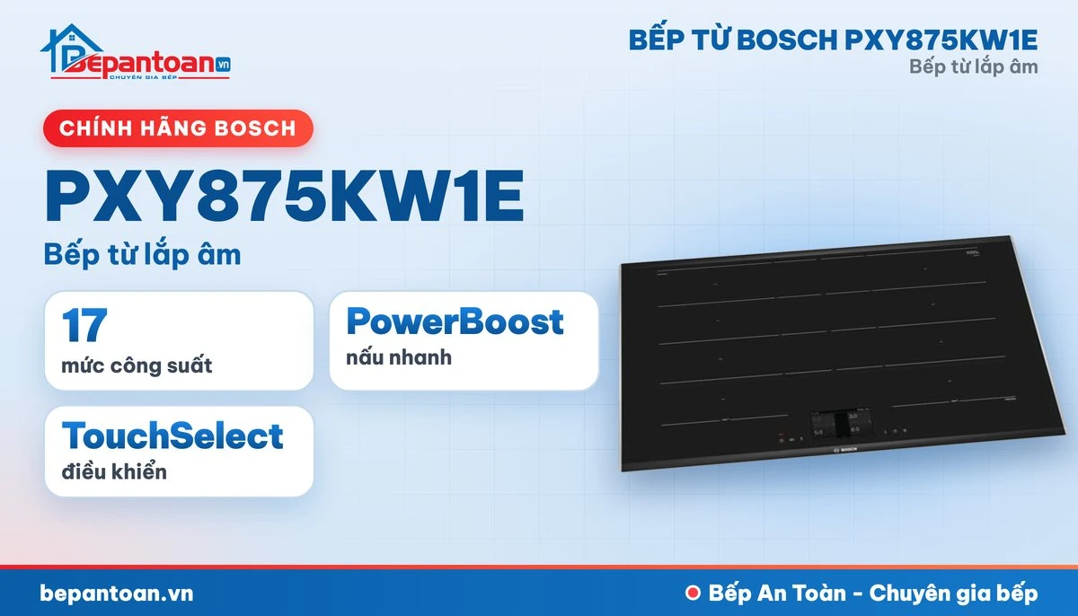 Bếp từ Bosch PXY875KW1E - tổng quan