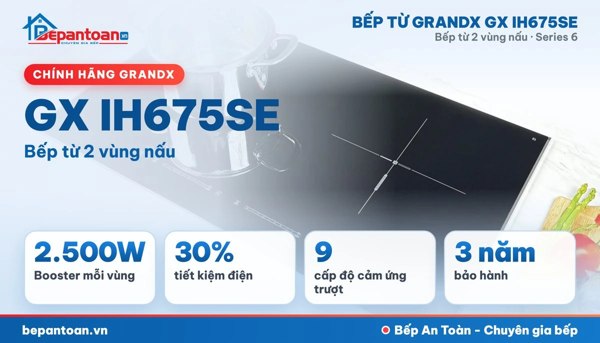 Bếp từ GrandX GX IH675SE - tổng quan