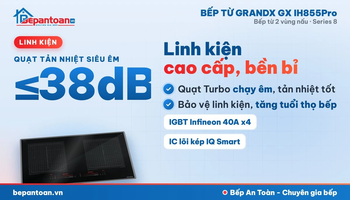 Bếp từ GrandX GX IH855Pro - công nghệ tiết kiệm điện