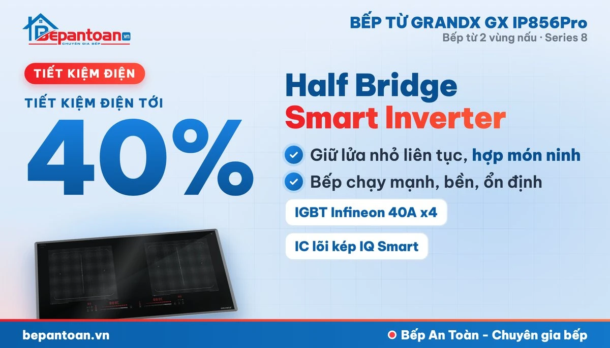Bếp từ GrandX GX IP856Pro - công nghệ tiết kiệm điện