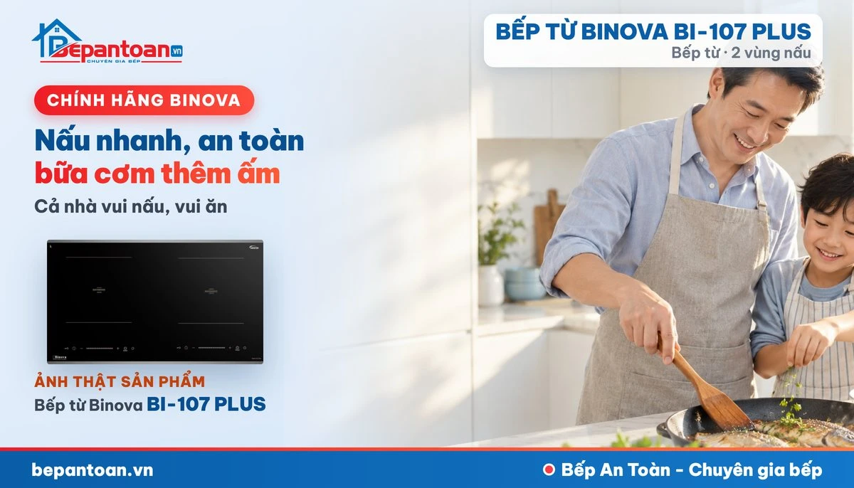 Bếp từ Binova BI-107 PLUS - gia đình