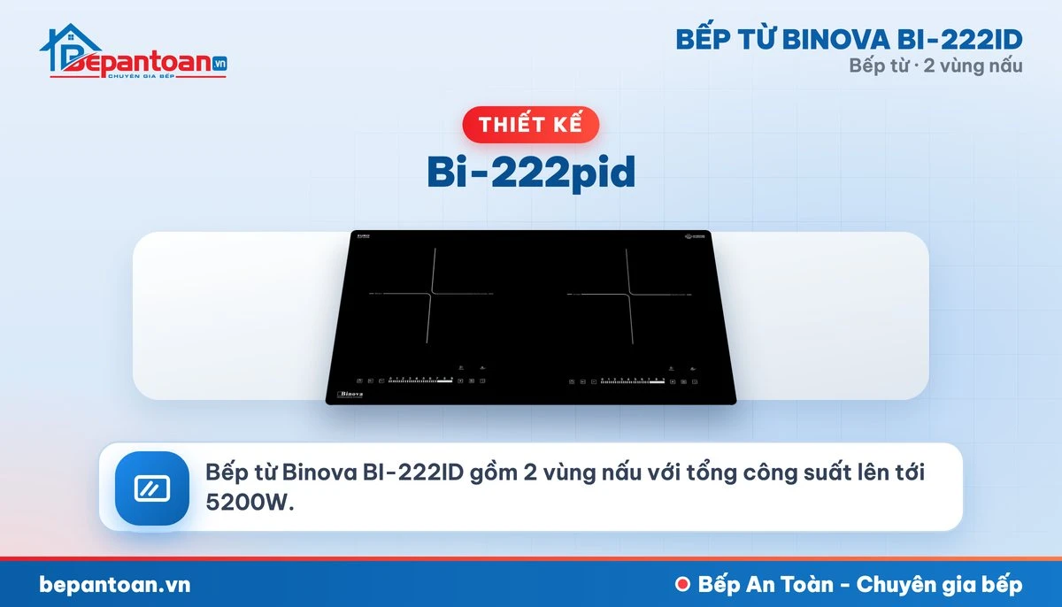 Bếp từ Binova BI-222ID - Bi-222pid