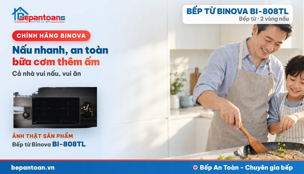 Bếp từ Binova BI-808TL - gia đình