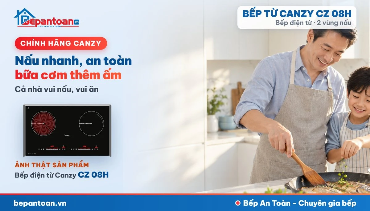 Bếp điện từ Canzy CZ 08H - gia đình