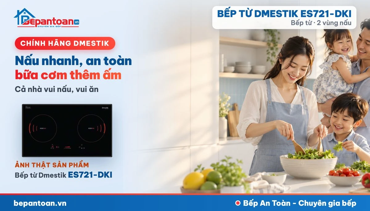 Bếp từ D'mestik ES721-DKI - gia đình