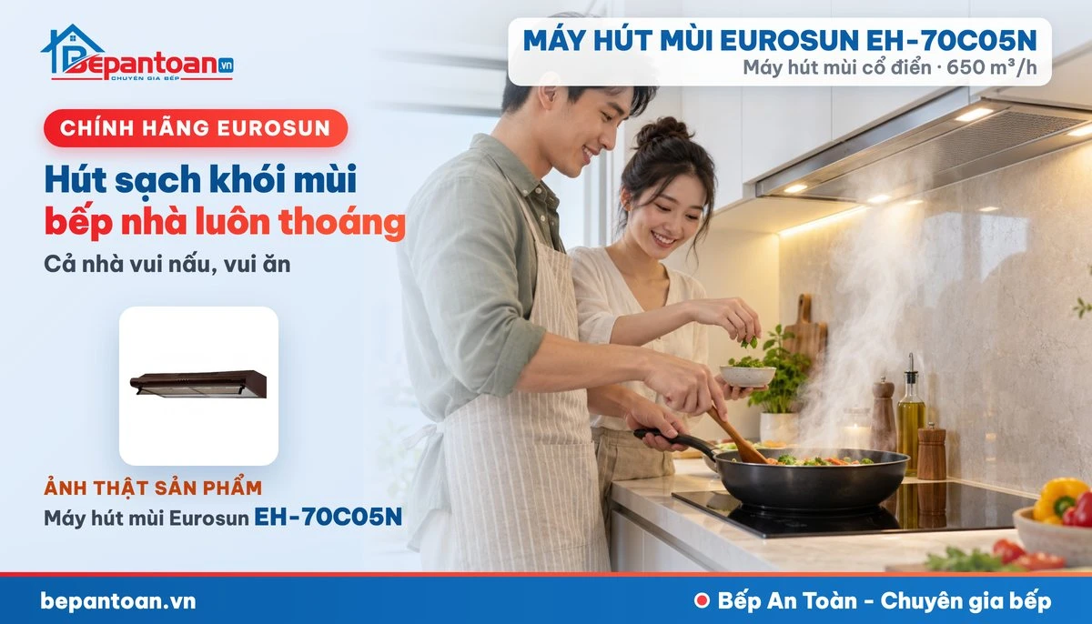 Máy hút mùi Eurosun EH-70C05N - gia đình