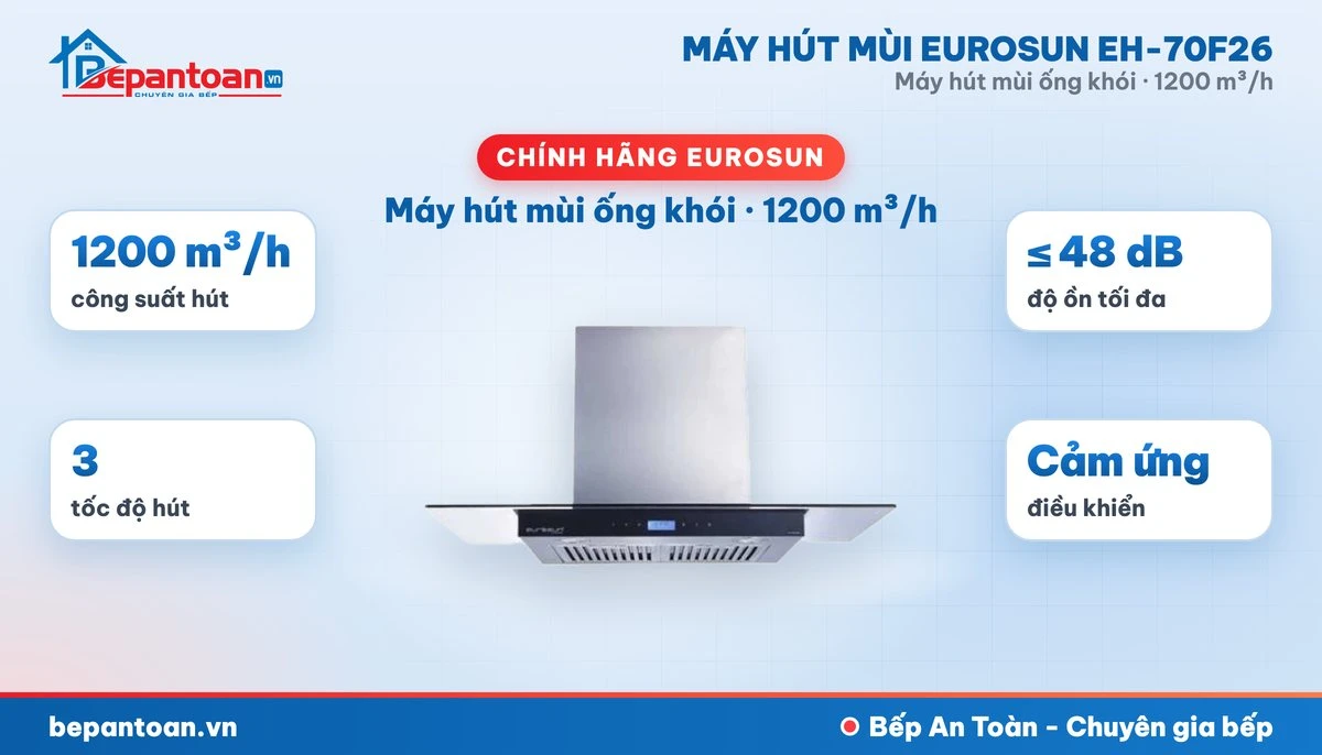 Máy hút mùi Eurosun EH-70F26 - tổng quan