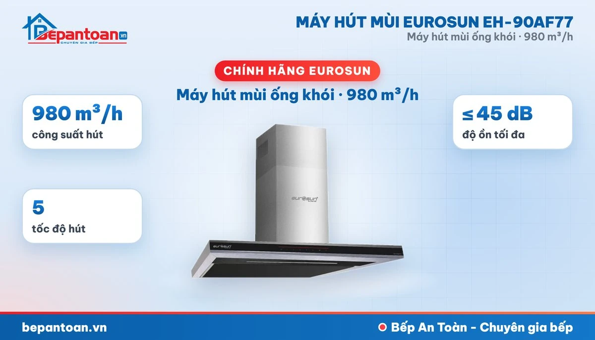 Máy hút mùi Eurosun EH-90AF77 - tổng quan