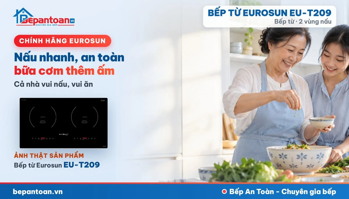 Bếp từ Eurosun EU-T209 - gia đình