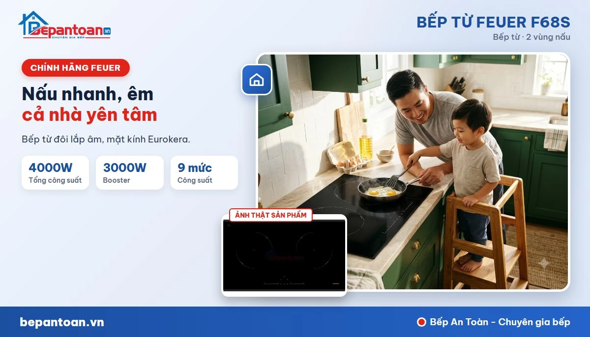 Bếp từ Feuer F68S - gia đình