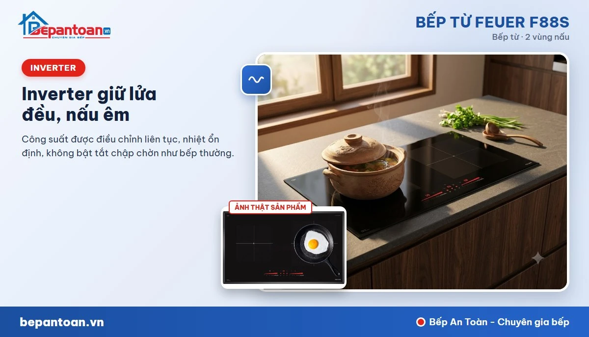 Bếp từ Feuer F88S - Công nghệ Inverter