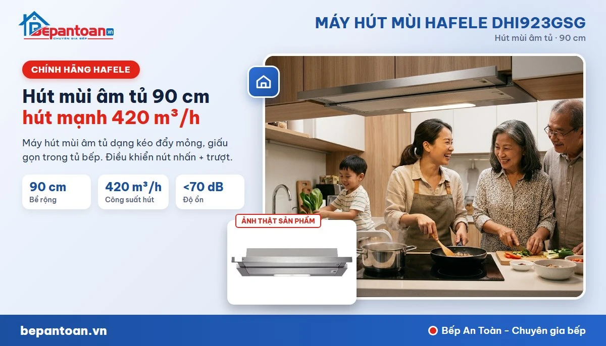 Máy hút mùi Hafele DHI923GSG - gia đình