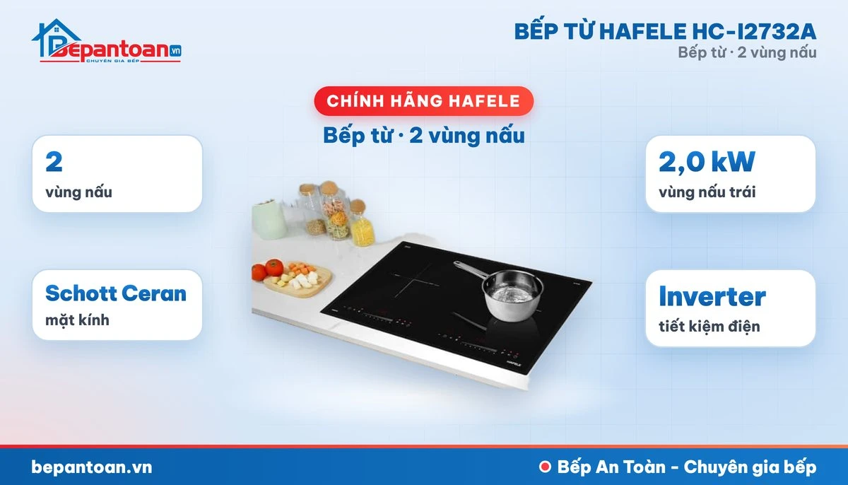 Bếp từ Hafele HC-I2732A - tổng quan