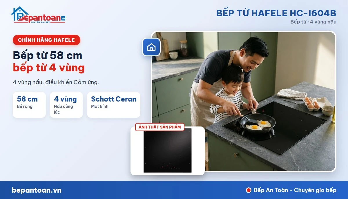Bếp từ Hafele HC-I604B - gia đình