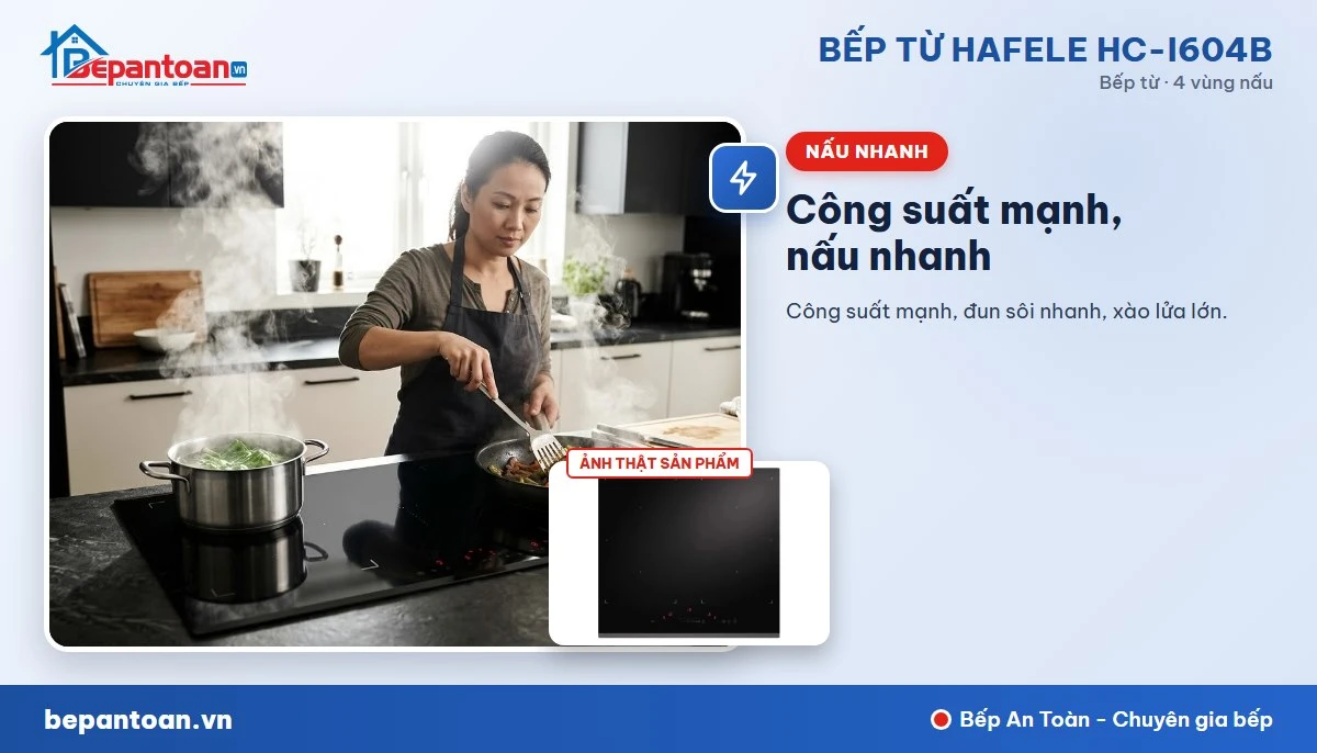 Bếp từ Hafele HC-I604B - Công suất mạnh