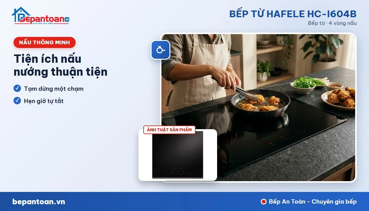 Bếp từ Hafele HC-I604B - Tiện ích nấu nướng