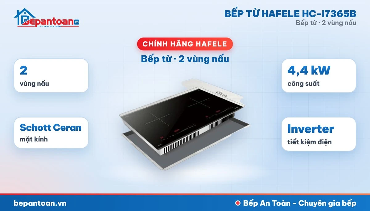 Bếp từ Hafele HC-I7365B - tổng quan