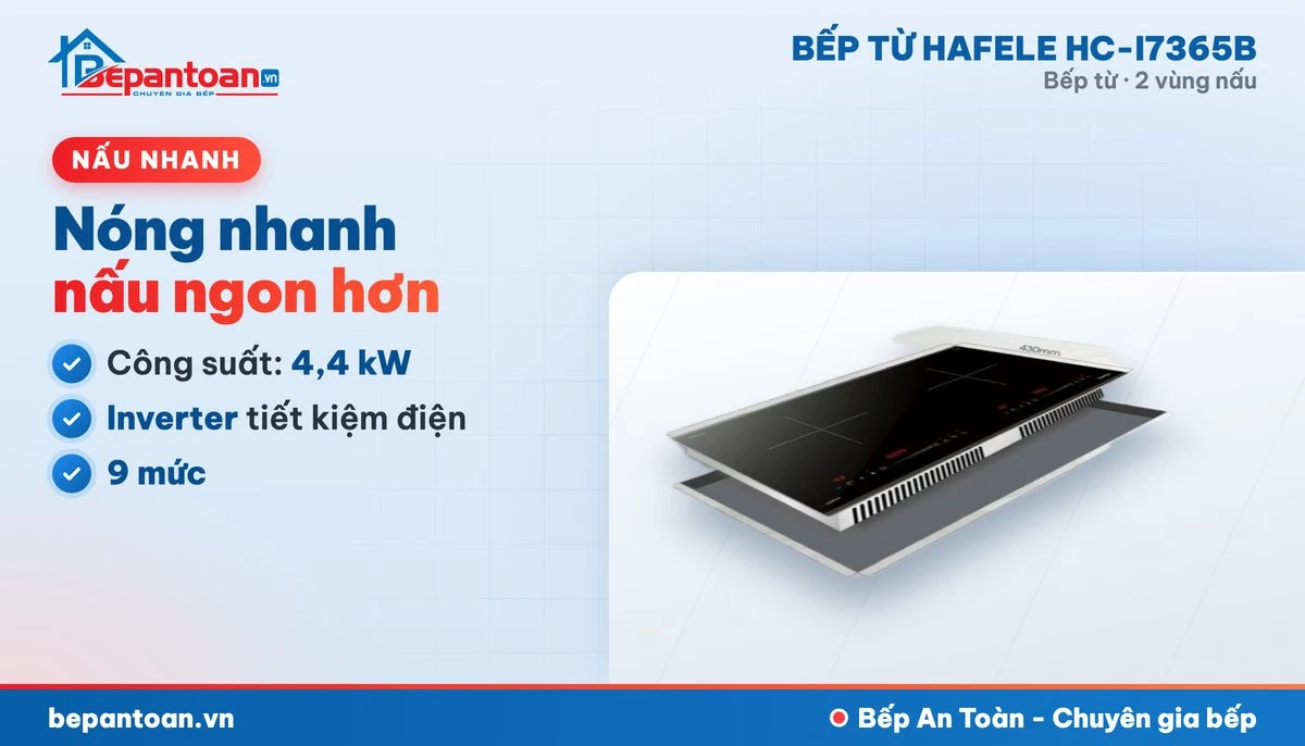 Bếp từ Hafele HC-I7365B - công suất mạnh, nấu nhanh