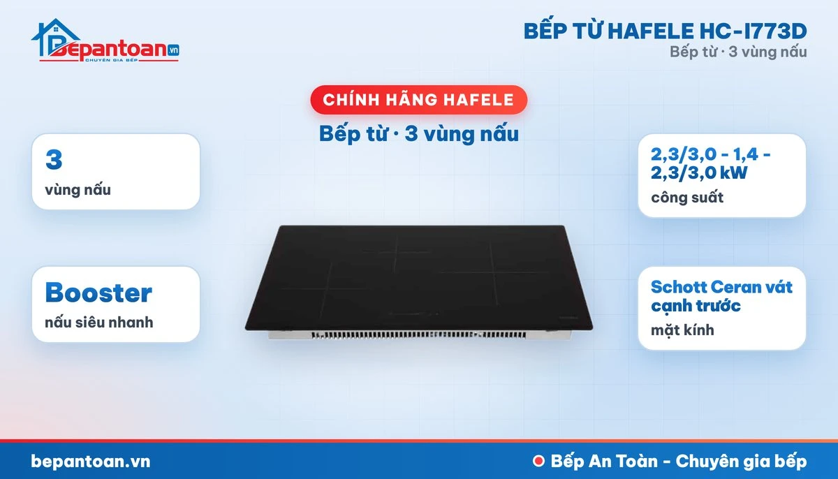 Bếp từ Hafele HC-I773D - tổng quan