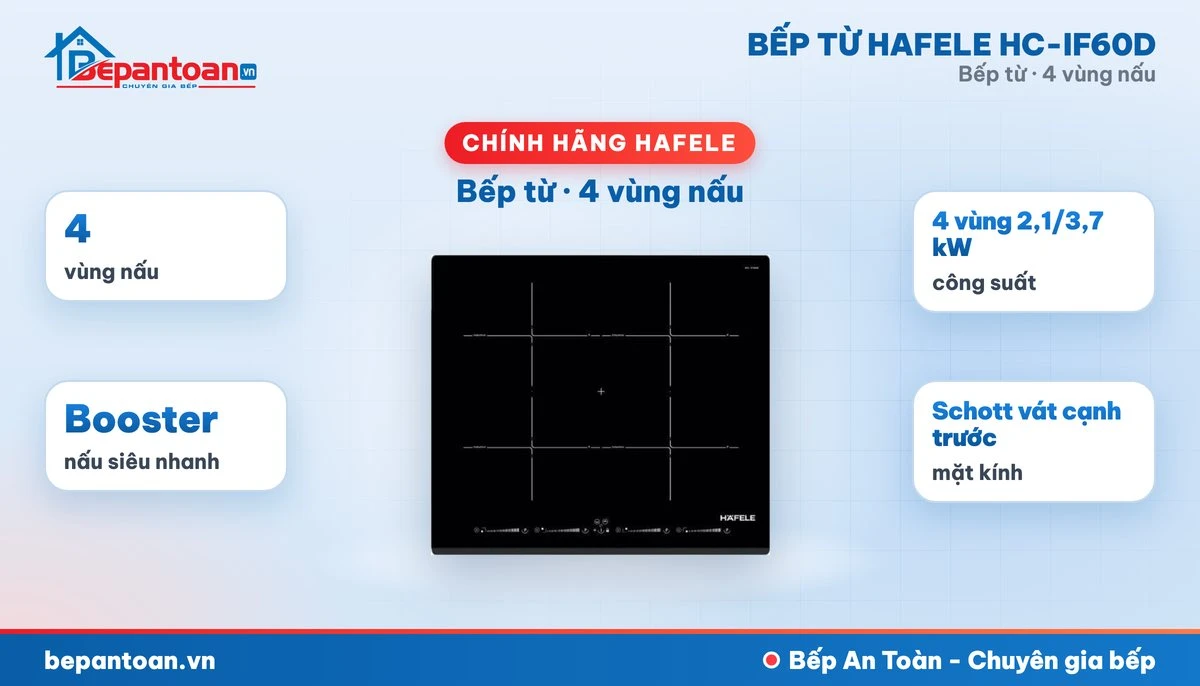 Bếp từ Hafele HC-IF60D - tổng quan