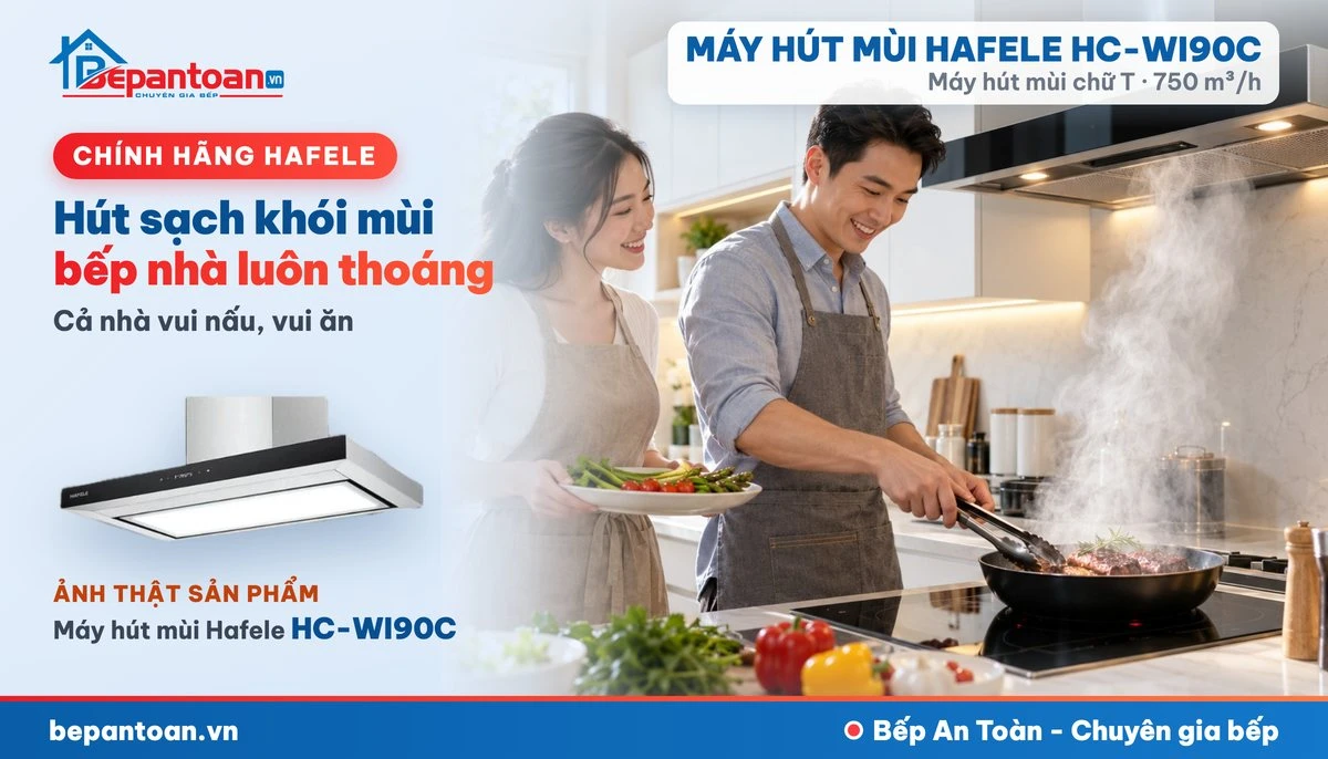 Máy hút mùi chữ T Hafele HC-WI90C - gia đình