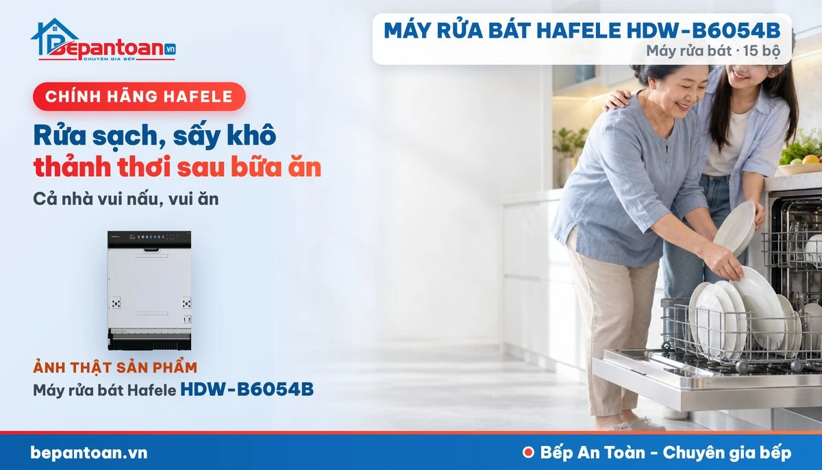 Máy rửa bát Hafele HDW-B6054B - gia đình