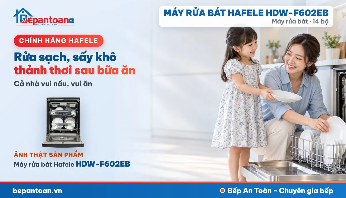Máy rửa bát Hafele HDW-F602EB - gia đình