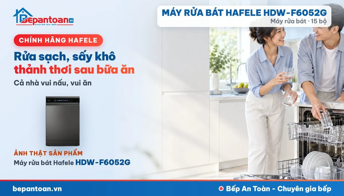 Máy rửa bát Hafele HDW-F6052G - gia đình