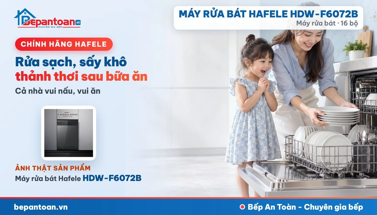 Máy rửa bát Hafele HDW-F6072B - gia đình