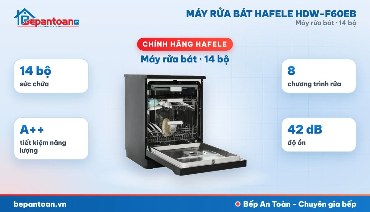 Máy rửa bát Hafele HDW-F60EB - tổng quan
