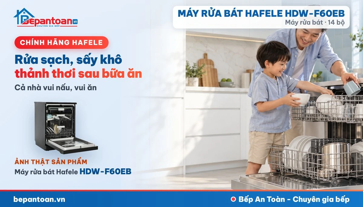 Máy rửa bát Hafele HDW-F60EB - gia đình
