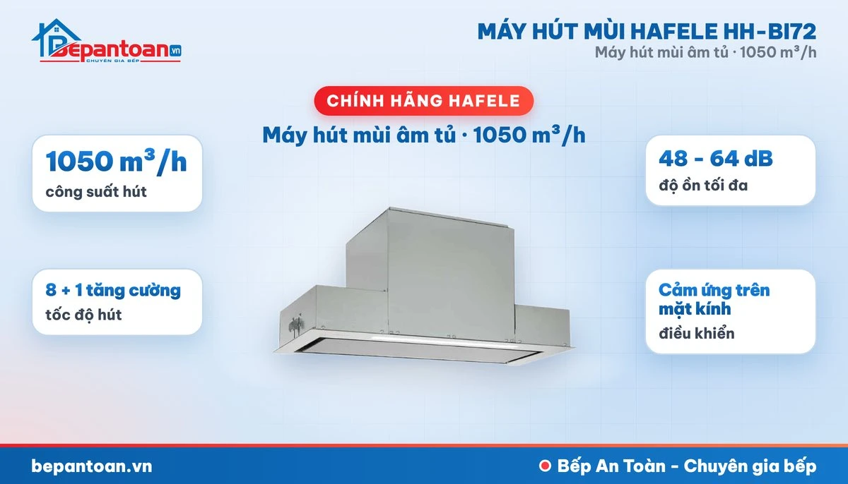 Máy hút mùi âm tủ Hafele HH-BI72 - tổng quan