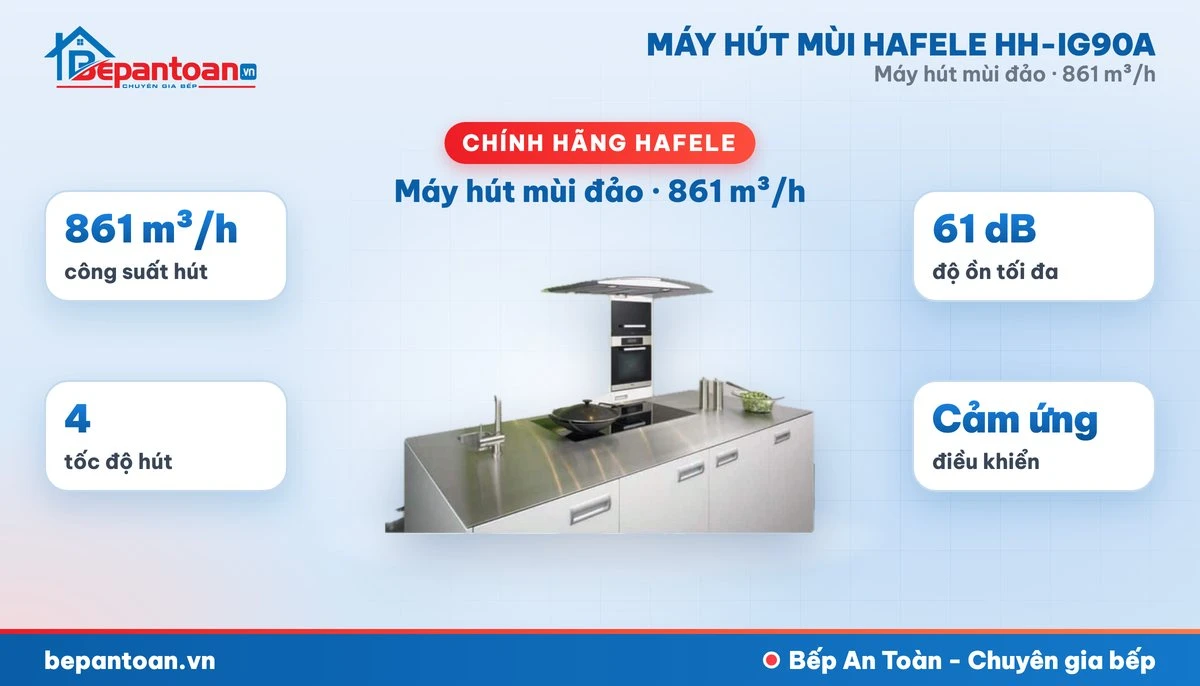 Máy hút mùi đảo Hafele HH-IG90A - tổng quan