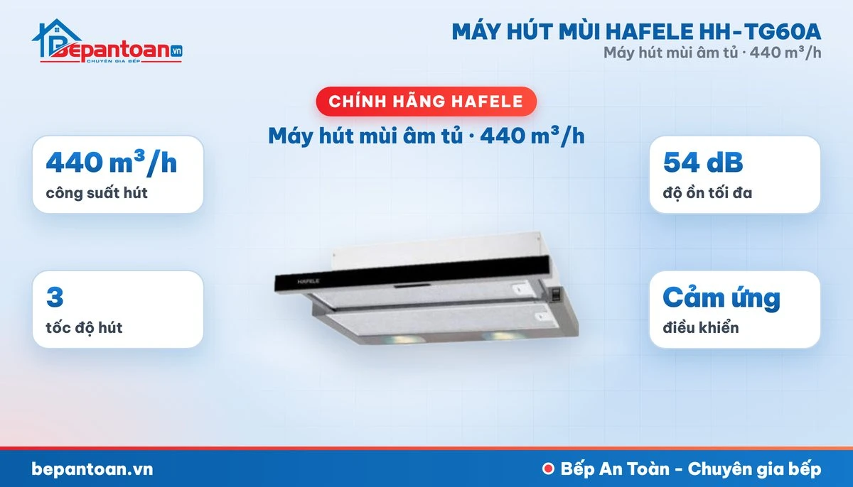 Máy hút mùi âm tủ Hafele HH-TG60A - tổng quan