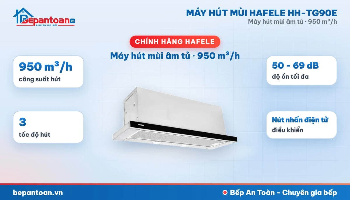 Máy hút mùi âm tủ Hafele HH-TG90E - tổng quan