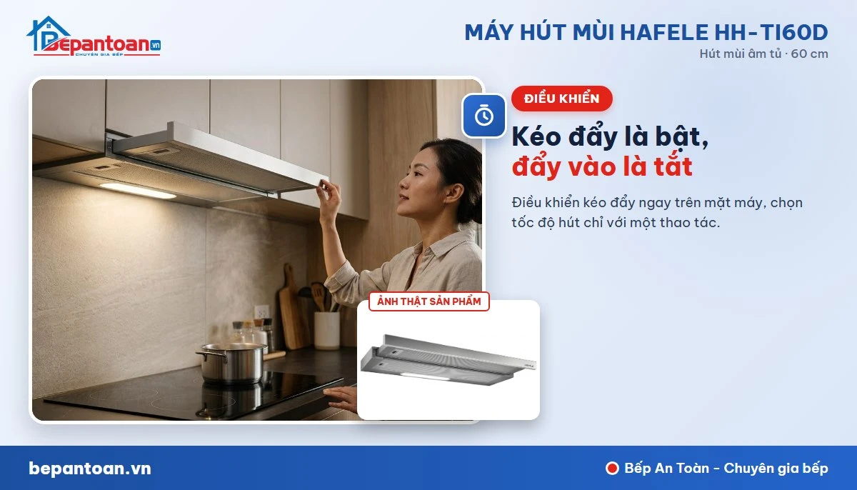 Máy hút mùi Hafele HH-TI60D - Điều khiển