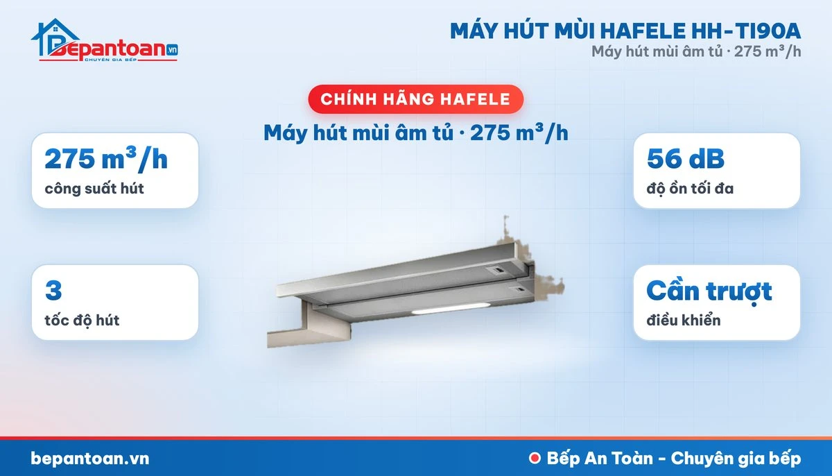 Máy hút mùi âm tủ Hafele HH-TI90A - tổng quan