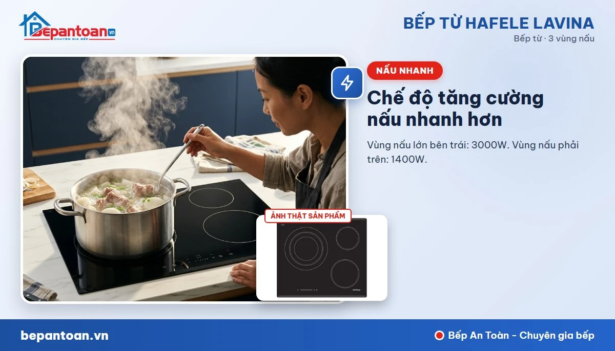 Bếp từ Hafele Lavina - Công suất mạnh