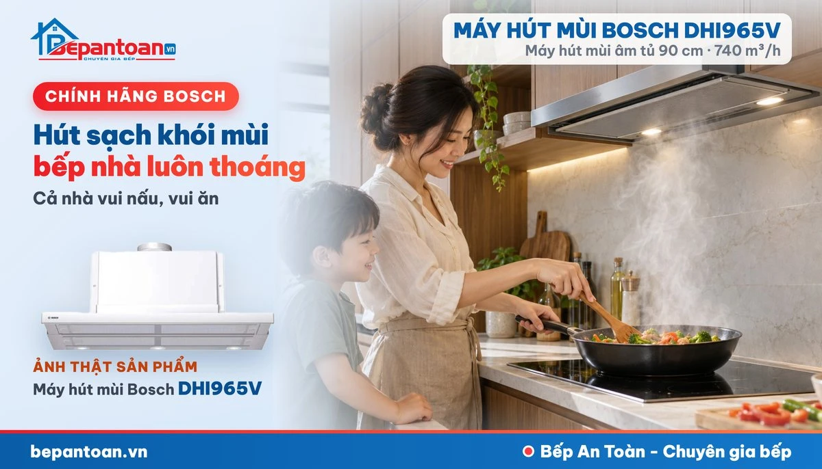 Máy hút mùi Bosch DHI965V - gia đình