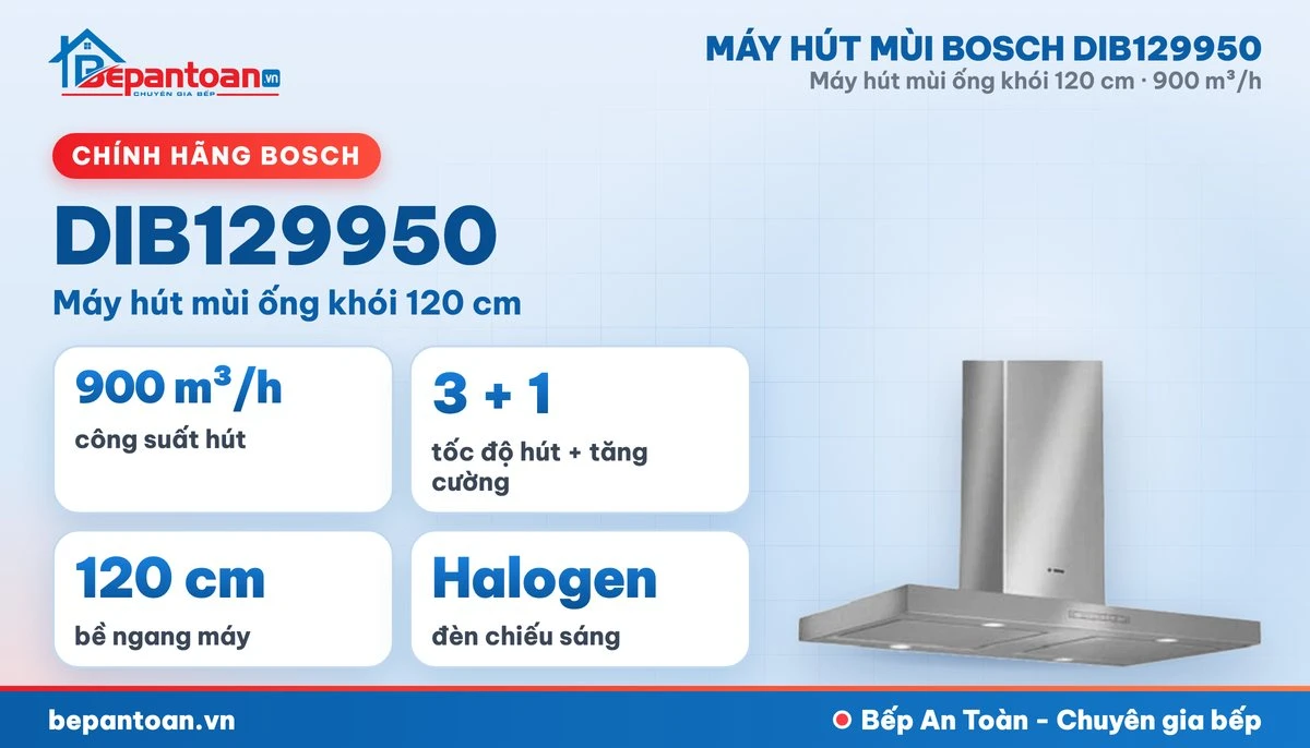 Máy hút mùi Bosch DIB129950 - tổng quan