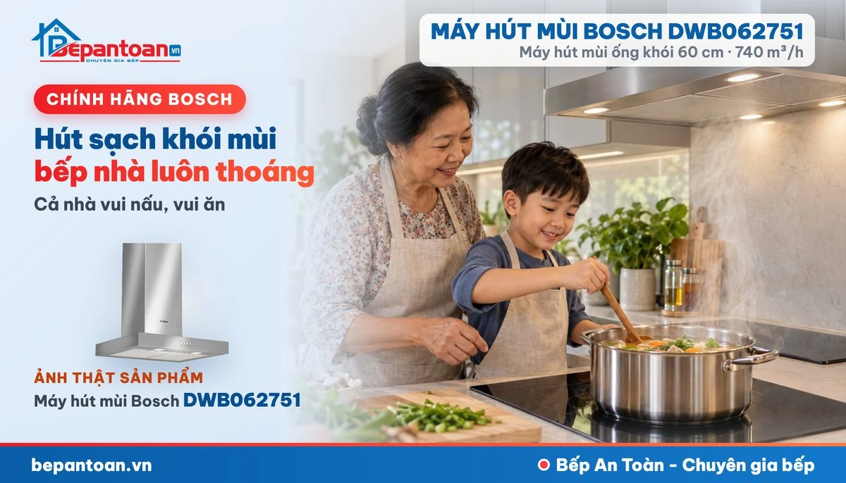 Máy hút mùi Bosch DWB062751 - gia đình