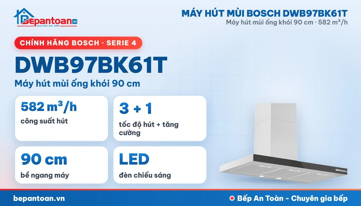 Máy hút mùi Bosch DWB97BK61T - tổng quan