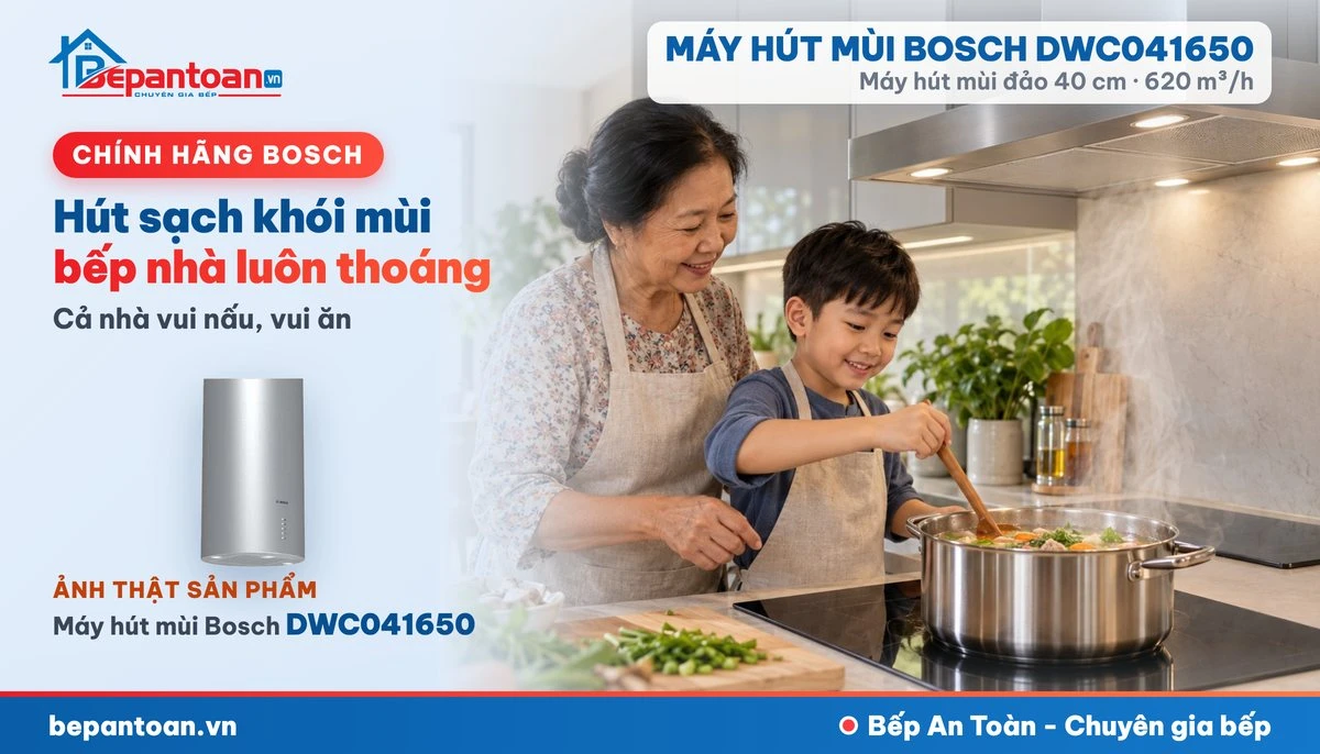 Máy hút mùi Bosch DWC041650 - gia đình