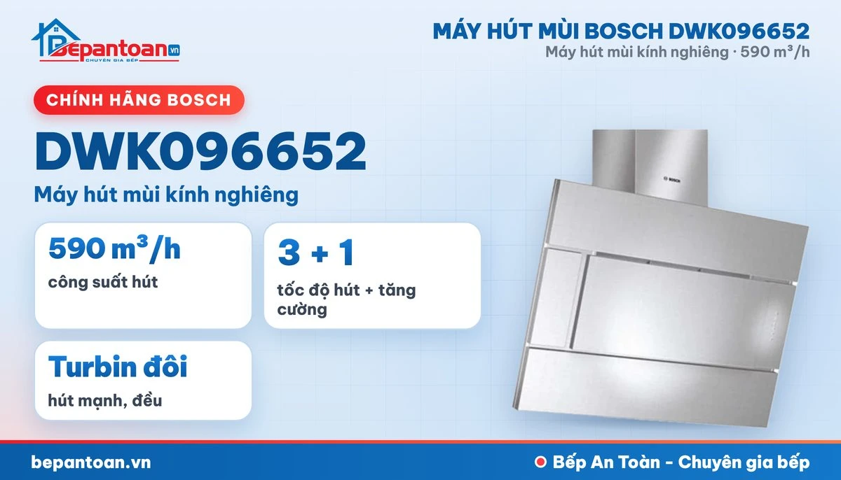 Máy hút mùi Bosch DWK096652 - tổng quan